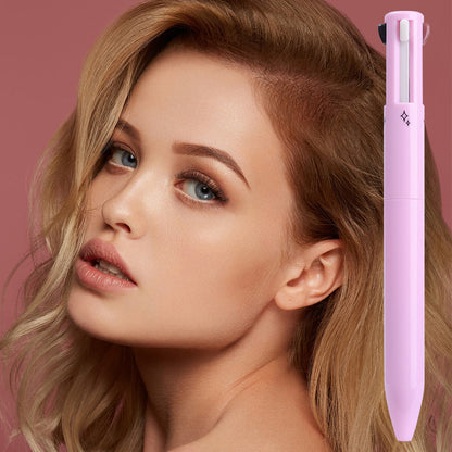 Makeup Pen 4 in 1 Eyebrow Pencil Waterproof Long Lasting Easy Color Eyebrow Lip Highlighter Pen Sweatproof Makeup Cosmetic Tool